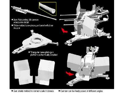 Sd.Kfz.7 8t Halftrack Flatbed w/ 2cm Flak 38 - image 9