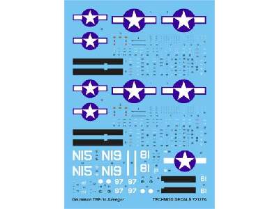 Decals - Grumman TBF-1C Avenger - image 1