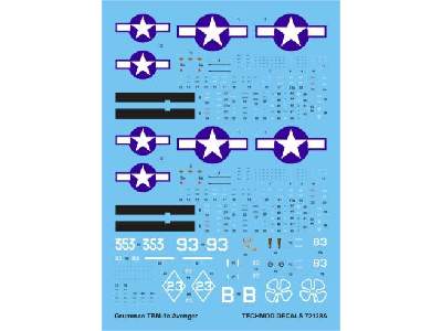 Decals - Grumman TBM-1C Avenger - image 1