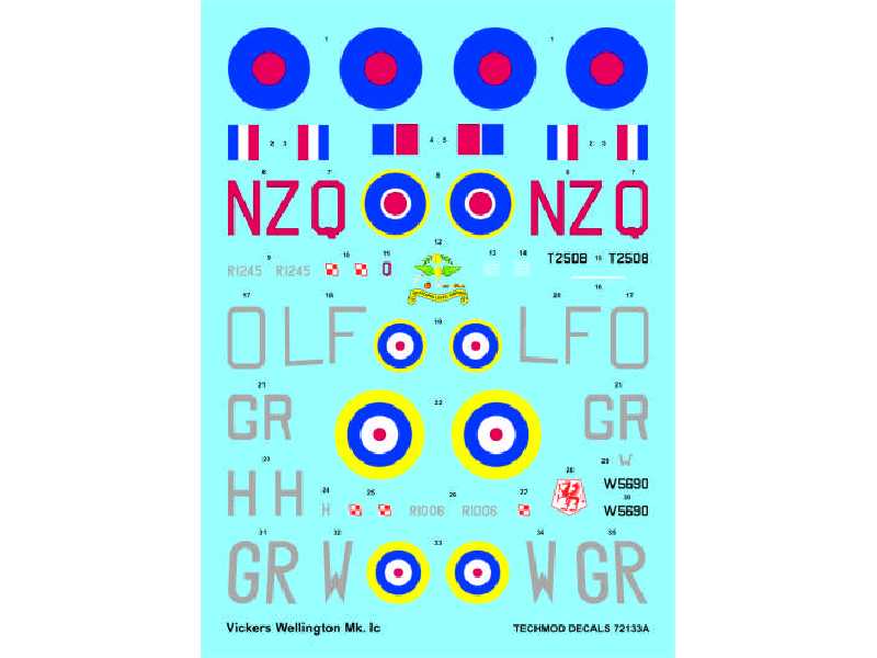 Decals - Vickers Wellington IC - image 1