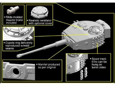 Sd.Kfz 181 Pz.Kpfw.VI Ausf.E Tiger I Mid-Production w/Zimmerit - image 10