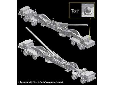 M65 Atomic Annie Gun, Heavy Motorized 280mm - Black Label - image 9