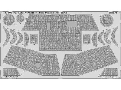 Pz. Kpfw. V Panther (Ausf. D) Zimmerit 1/35 - Zvezda - image 2