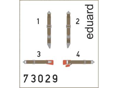 Avia B.534 seatbelts SUPERFABRIC 1/72 - Eduard - image 1