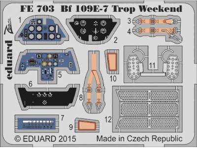 Bf 109E-7 Trop Weekend 1/48 - Eduard - image 1