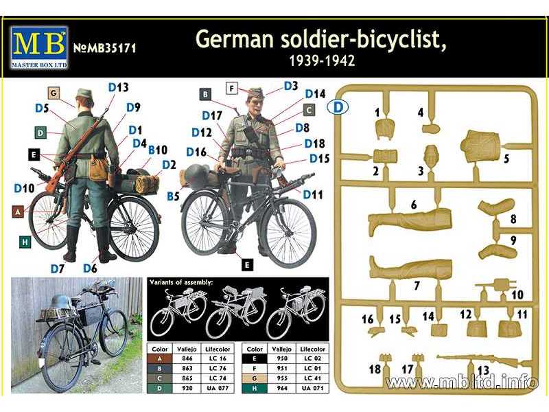 German soldier-bicyclist -1939-1942 - image 1