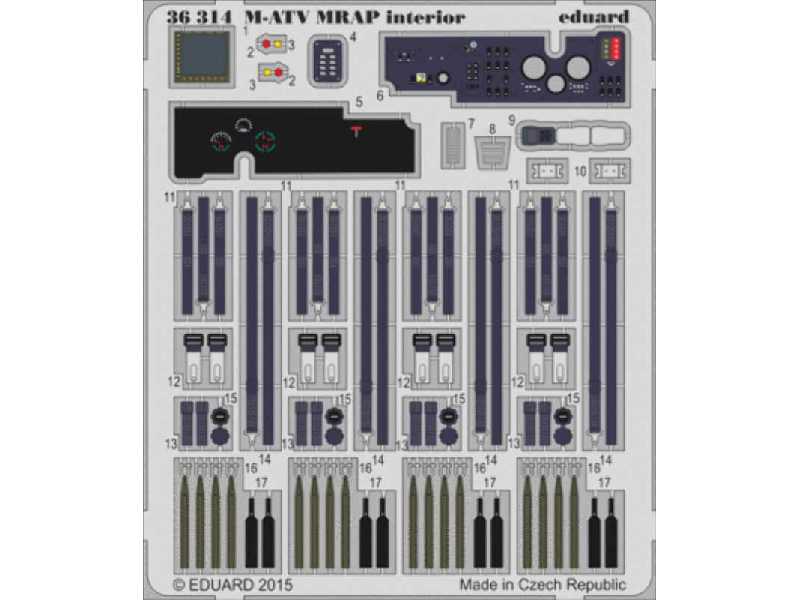 M-ATV MRAP interior S. A. 1/35 - Panda Models - image 1