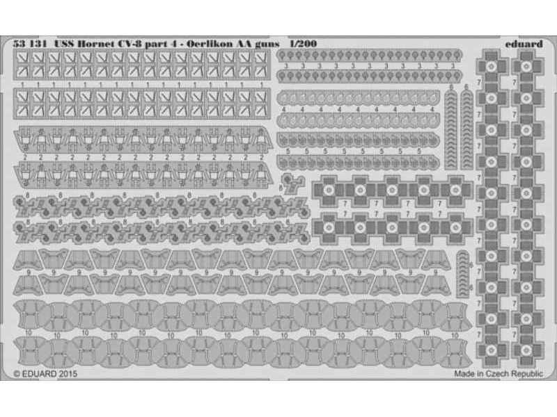 USS Hornet CV-8 part 4 - Oerlikon AA guns 1/200 - Merit - image 1