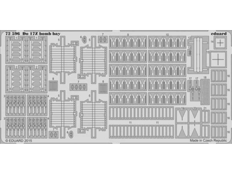 Do 17Z bomb bay 1/72 - Airfix - image 1