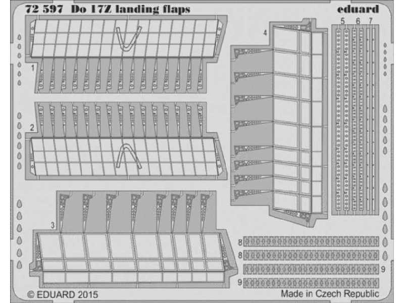 Do 17Z landing flaps 1/72 - Airfix - image 1