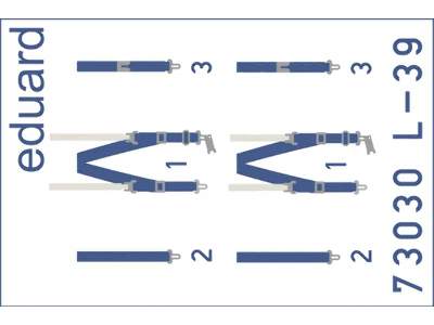 L-39 seatbelts SUPERFABRIC 1/72 - Eduard - image 1