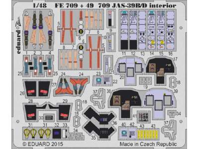 JAS-39B/ D interior S. A. 1/48 - Kitty Hawk - image 1