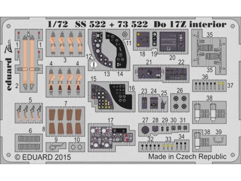 Do 17Z interior S. A. 1/72 - Airfix - image 1