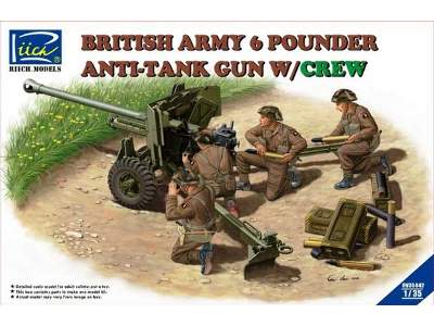 British Army 6 Pounder Anti-Tank Gun w/Crew - image 1