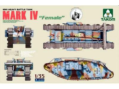 WWI Heavy battle tank Mark IV Female - image 2