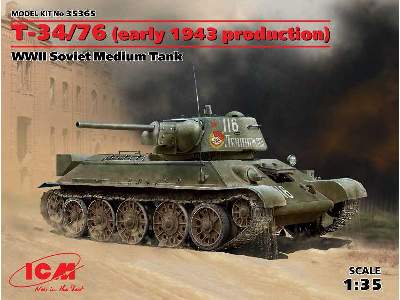 T-34/76 (early 1943 production), WWII Soviet Medium Tank - image 1