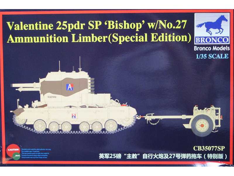 Valentine 25pdr SP Bishop w/No.27 Ammunition Limber - image 1