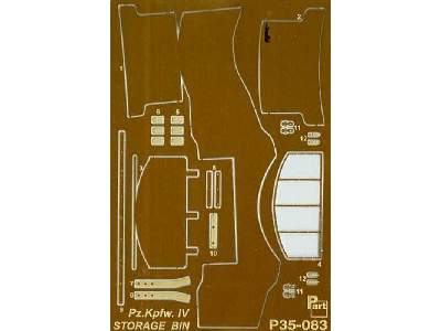 PzKpfw IV storage bin Tamiya - image 1