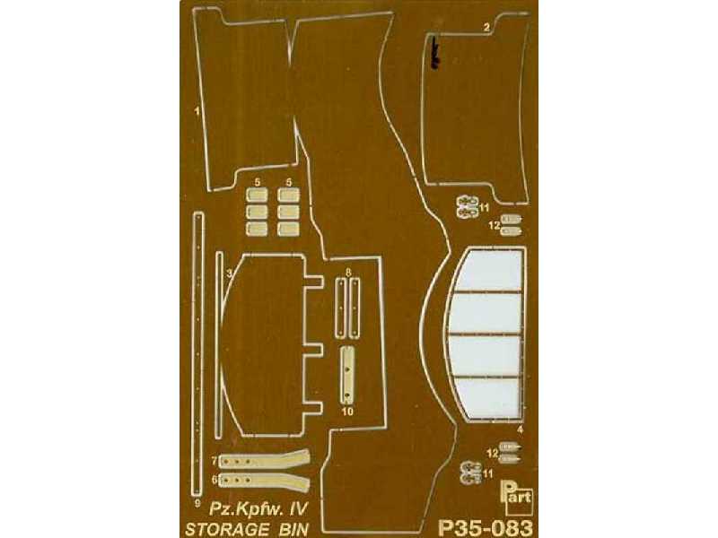 PzKpfw IV storage bin Tamiya - image 1