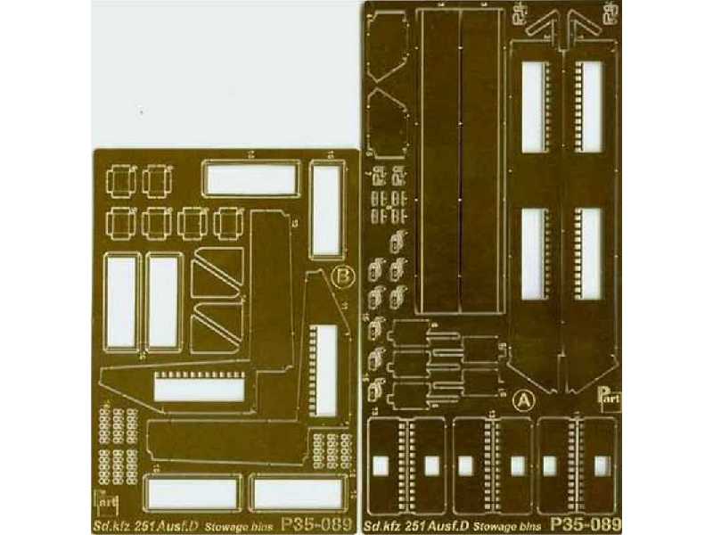 Sd.Kfz 251/1 Ausf.D stowage bins AFV Club - image 1