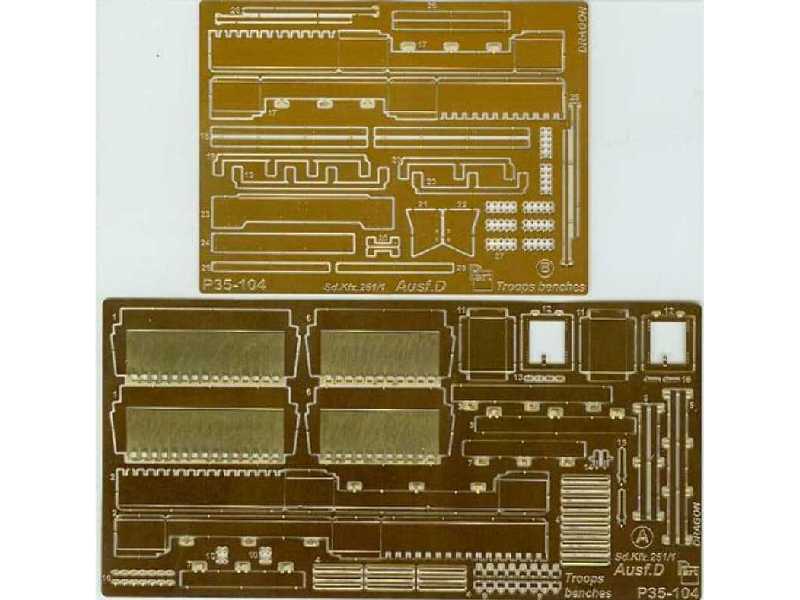 Sd.Kfz.251/1 Ausf.D troop benches Dragon - image 1