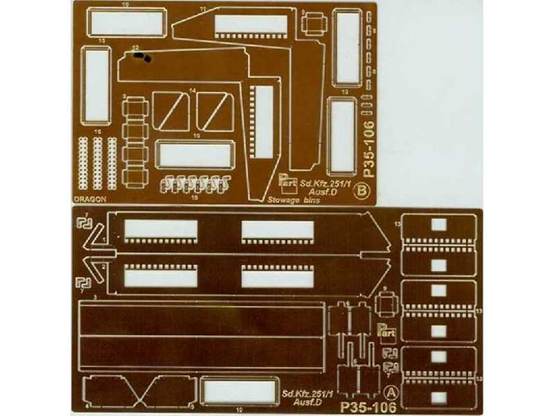 Sd.Kfz.251/1 Ausf.D stowage bins Dragon - image 1
