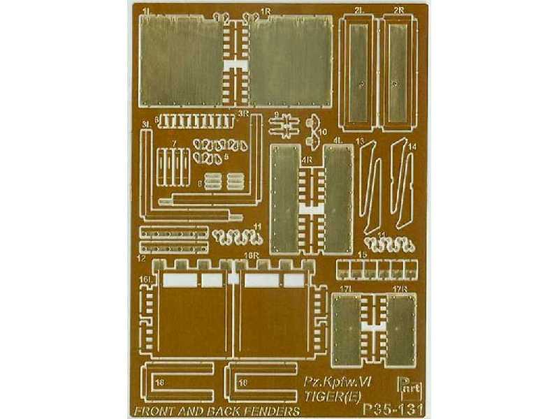 Pz.Kpfw.VI Tiger I Ausf.E front and back fenders Dragon - image 1