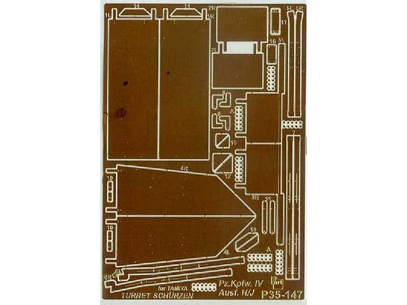 Pz.Kpfw.IV Ausf.H/J turret schurzen Tamiya - image 1