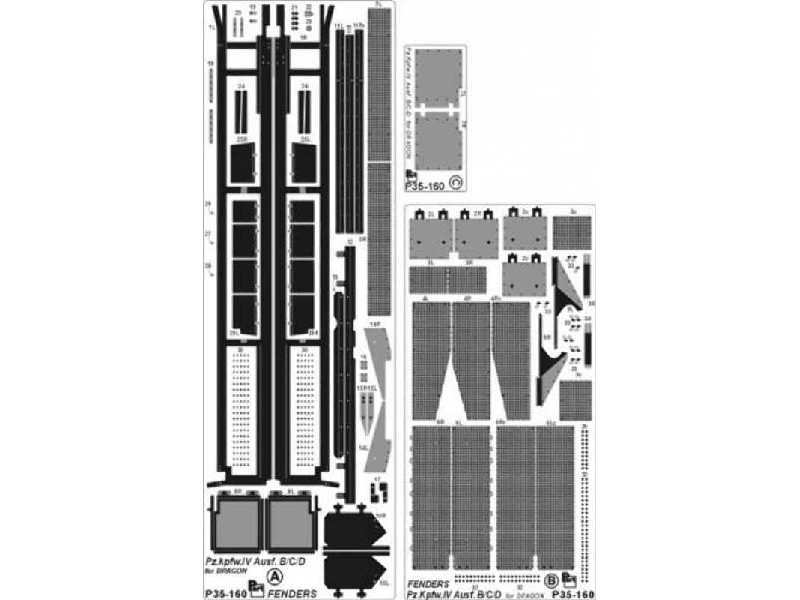 Pz.Kpfw.IV Ausf. B/C/D fenders Dragon - image 1