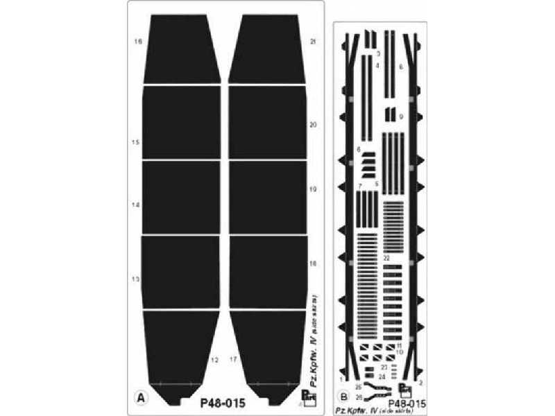 Pz.Kpfw.IV Ausf.J side skirts Tamiya - image 1