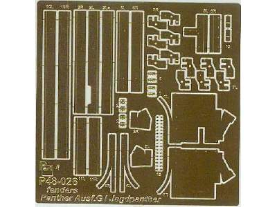 Panther/Jagdpanther fenders Tamiya - image 1