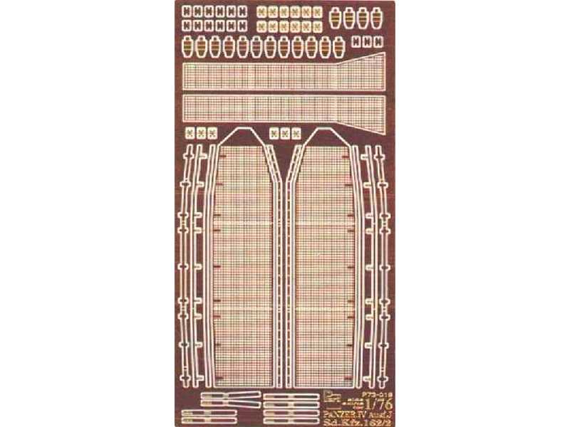 Drilled side skirts for Panzer IV Ausf.J 1/76 Fujimi - image 1