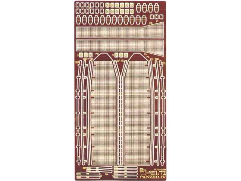 Drilled side skirts for Panzer IV Hasegawa - image 1