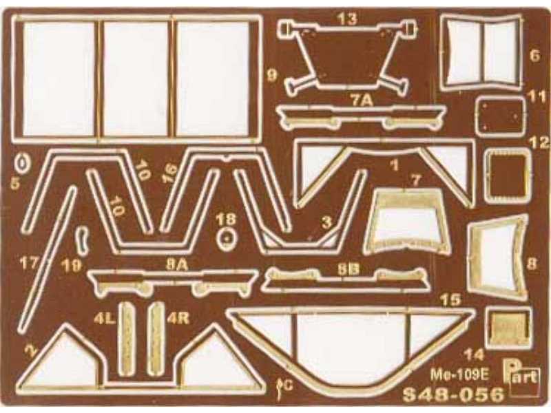 Canopy frames Bf-109E Hobbycraft - image 1