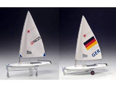 LASER sailing boat & trailer - image 1