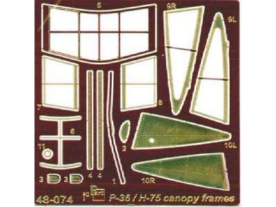 P-36/H-75-canopy frames Acade/Hobby C - image 1