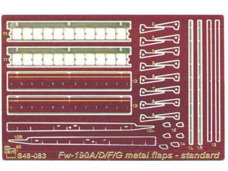 Fw-190A/D/F/G metal flaps Tamiya - image 1