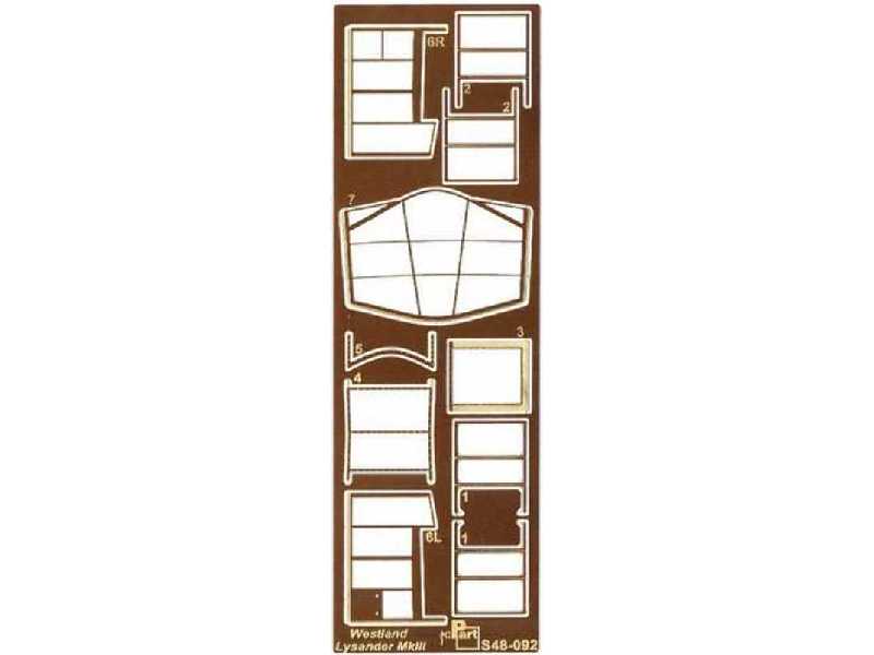 Westland Lysander Mk. III canopy frames Gavia - image 1