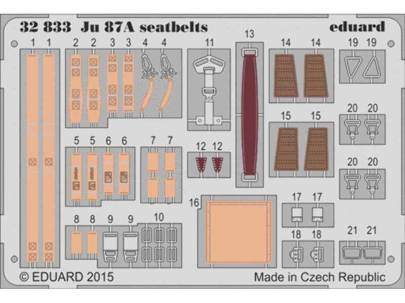 Ju 87A seatbelts 1/32 - Trumpeter - image 1