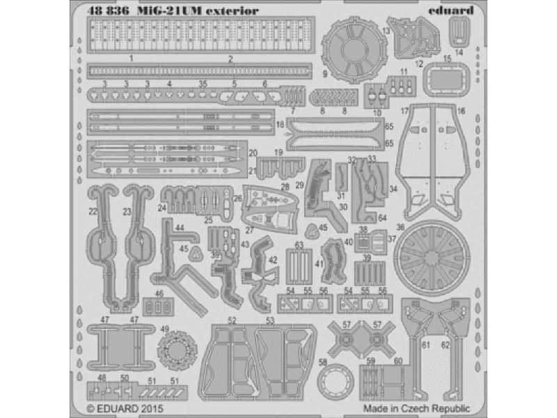 MiG-21UM exterior 1/48 - Trumpeter - image 1