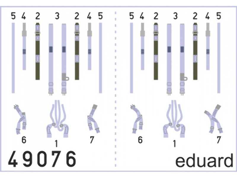 F-4J seatbelts SUPERFABRIC 1/48 - Academy Minicraft - image 1