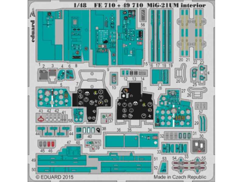 MiG-21UM S. A. 1/48 - Trumpeter - image 1