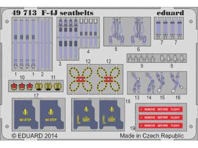 F-4J seatbelts 1/48 - Academy Minicraft - image 1