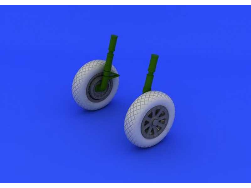 F4U-1 wheels diamond pattern 1/32 - Tamiya - image 1