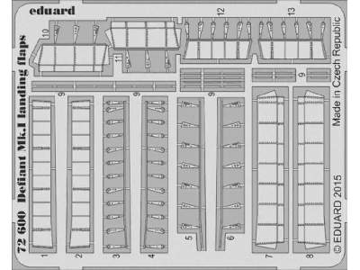 Defiant Mk. I landing flaps 1/72 - Airfix - image 1