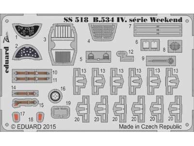 Avia B.534 IV.  serie Weekend  S. A. 1/72 - Eduard - image 1