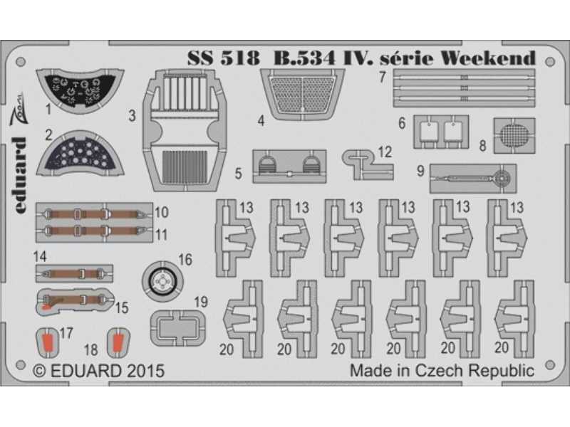 Avia B.534 IV.  serie Weekend  S. A. 1/72 - Eduard - image 1