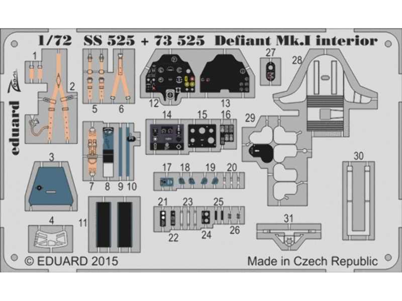 Defiant Mk. I interior S. A. 1/72 - Airfix - image 1