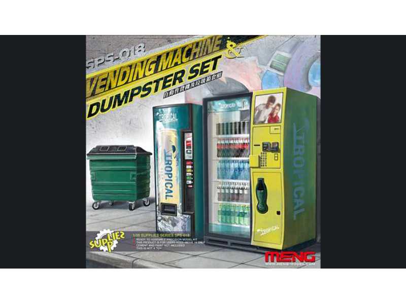 Vending Machine & Dustbin Set - image 1