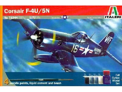 F-4U 5-N Corsair w/Paints and Glue - image 1